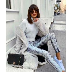 Zara Basics Snake Print Pants